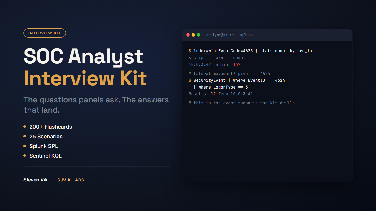 SOC Analyst Interview Kit